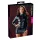 Cottelli - top de manga larga brillante para mujer - negro - M