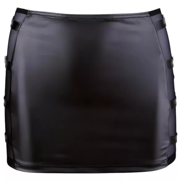 Cottelli - minifalda vinilo con hebilla - negro - L