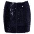 Cottelli Party - falda brillante con lentejuelas (negra) - L
