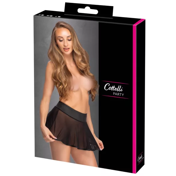 Cottelli Party - minifalda plisada - negro