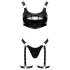 Black Level - conjunto de vestido de laca (negro)