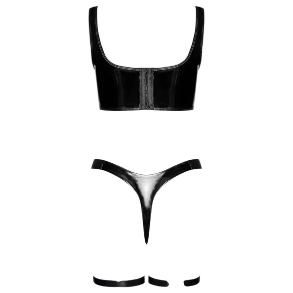 Black Level - conjunto de vestido de laca (negro)