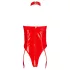 Black Level - body abierto con cuello halter - rojo - M
