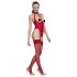 Body abierto con cuello rojo - M