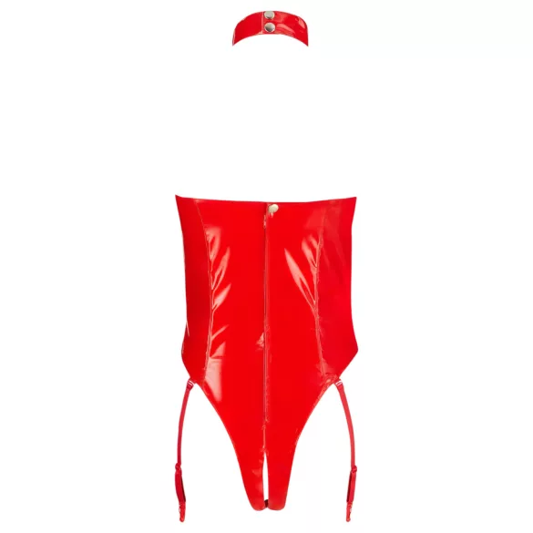 Black Level - body abierto con cuello halter - rojo - L