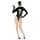 Black Velvets - body manga larga mujer - encaje negro