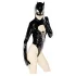 Black Velvets - body manga larga mujer - encaje negro