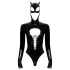 Black Velvets - body manga larga mujer - encaje negro - XL