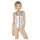 Cuerpo plateado con cuello halter - Black Level