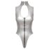 Cuerpo plateado con cuello halter - Black Level