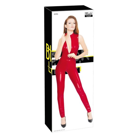 Black Level: mono rojo sin mangas con cremallera