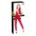Black Level: mono rojo sin mangas con cremallera - S