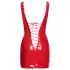 Black Level - vestido mini de vinilo con cordones - rojo - 2XL
