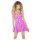 Black Level: minivestido brillante con cremallera (rosa) - M