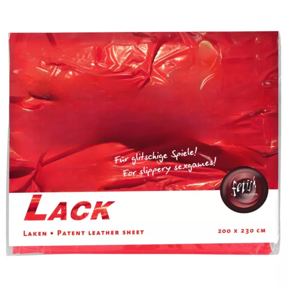 Sábana de laca - sábana impermeable - vinilo - 200x220 cm - rojo
