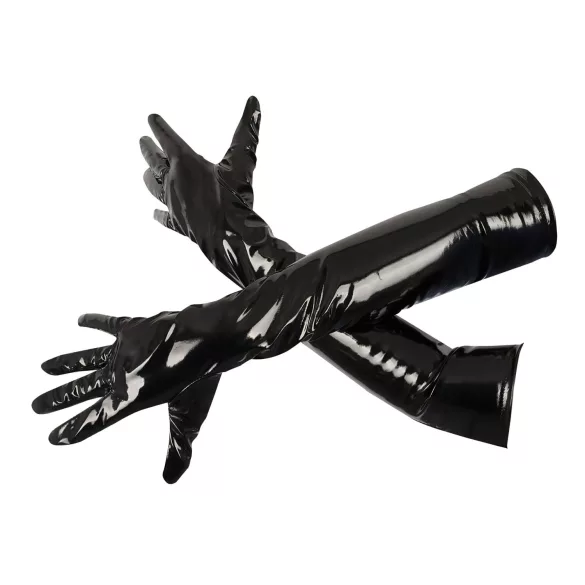 Black Level - guantes brillantes - laca - negro