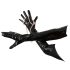 Guantes largos de látex negro - Black Level