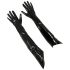 Guantes largos de látex negro - Black Level