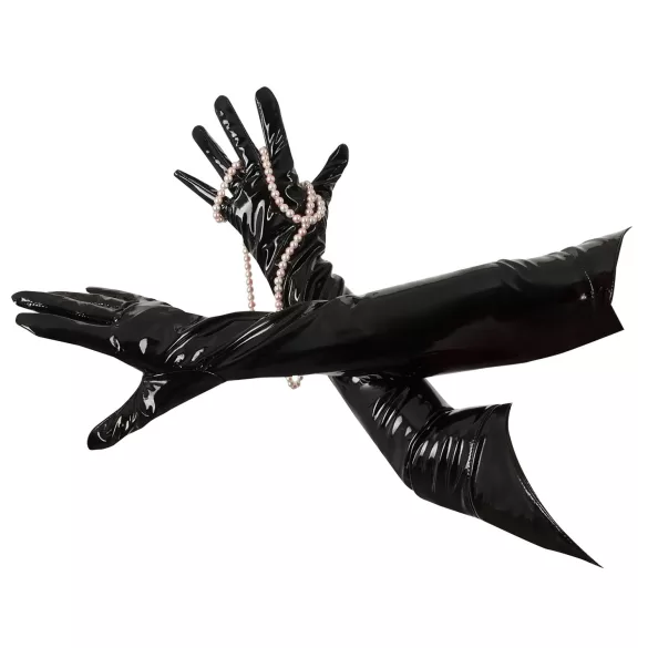 Black Level - guantes largos de vinilo - negro - L