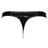 Black Level - tanga clásico de laca para hombre (negro)