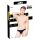 Black Level - tanga clásico de laca para hombre (negro) - L