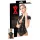 LATEX - top mujer manga corta con cremallera - látex negro - S