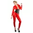 LATEX - mono de mujer manga larga - látex rojo