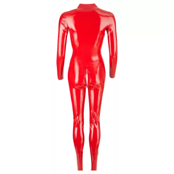 LATEX - mono de mujer manga larga - látex rojo - S