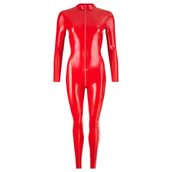 LATEX - mono de mujer manga larga - látex rojo - L