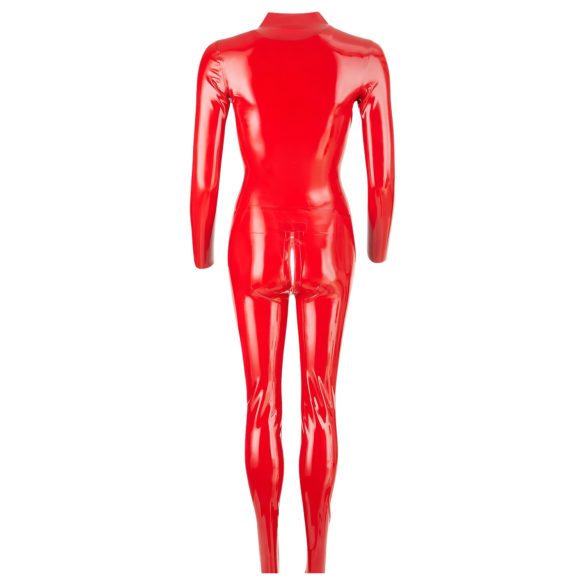 LATEX - mono de mujer manga larga - látex rojo - L