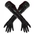 LATEX - guantes largos unisex - látex negro - L