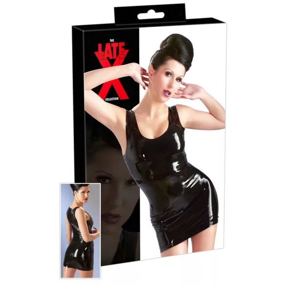 LATEX - minivestido sin mangas - negro - 2XL