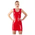 LATEX - minivestido sin mangas - látex - rojo