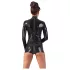 LATEX - mono corto manga larga abierto - negro - L