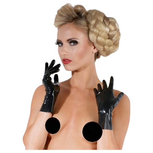 LÁTEX - guantes cortos unisex (negros)