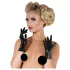 LATEX - guantes cortos unisex - negro - L