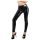 LATEX - leggings con cremallera (negro) - XL