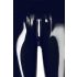 LATEX - leggings con cremallera (negro) - XL