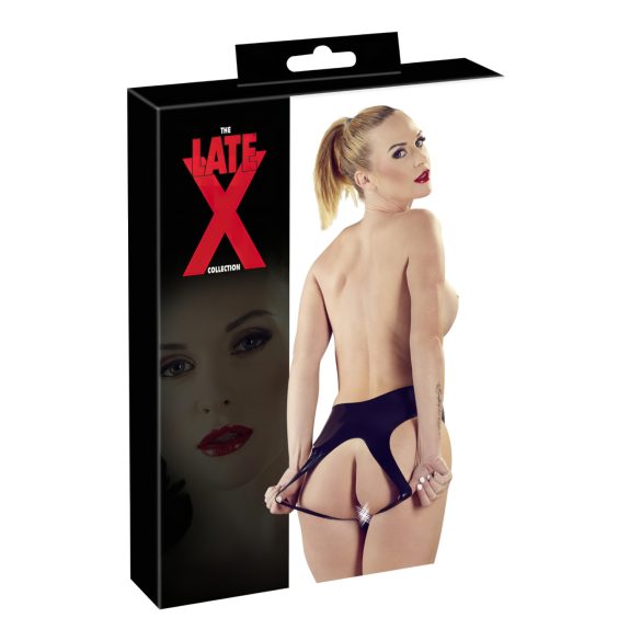 LATEX - braga femenina abierta - negra (S-L)