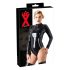 Body para mujer de manga larga de látex (negro) - L