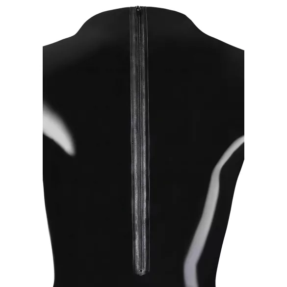 LATEX - body femenino manga larga - látex negro - 2XL