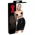 FALDA MIDI DE LÁTEX - negro - M