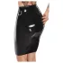 FALDA MIDI DE LÁTEX - negro - 2XL