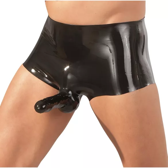 LATEX - bóxer con funda para pene - negro - L/XL