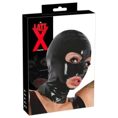 Máscara de succión de látex (negra)