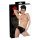 LÁTEX - Bragas femeninas con consolador interno (negro)