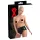 LATEX - braga femenina con condón interno - látex negro - M
