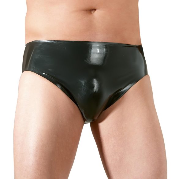 LATEX - bóxer masculino con consolador anal interno (negro)