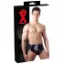LATEX - calzoncillo masculino con dildo anal cónico interno - negro