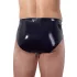 LATEX - calzoncillo masculino con dildo anal cónico interno - negro - XL